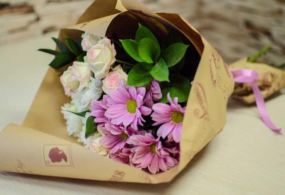 Букет цветов из: Розы и Хризантемы в Дубровке Брянской области