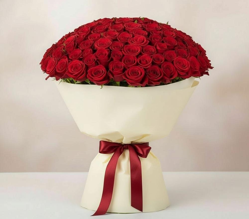 Букет 101 Красная роза Милано в Дубровке Брянской области
