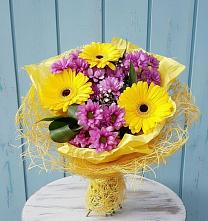 Букет цветов из:  Хризантемы и Герберы в Дубровке Брянской области