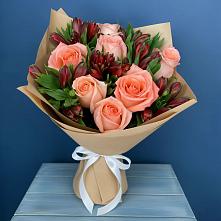 Букет цветов из:  Розы и Альстромерии в Дубровке Брянской области