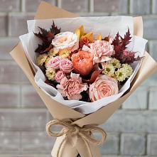 Букет цветов из:  Гвоздики, Хризантемы и Розы в Дубровке Брянской области