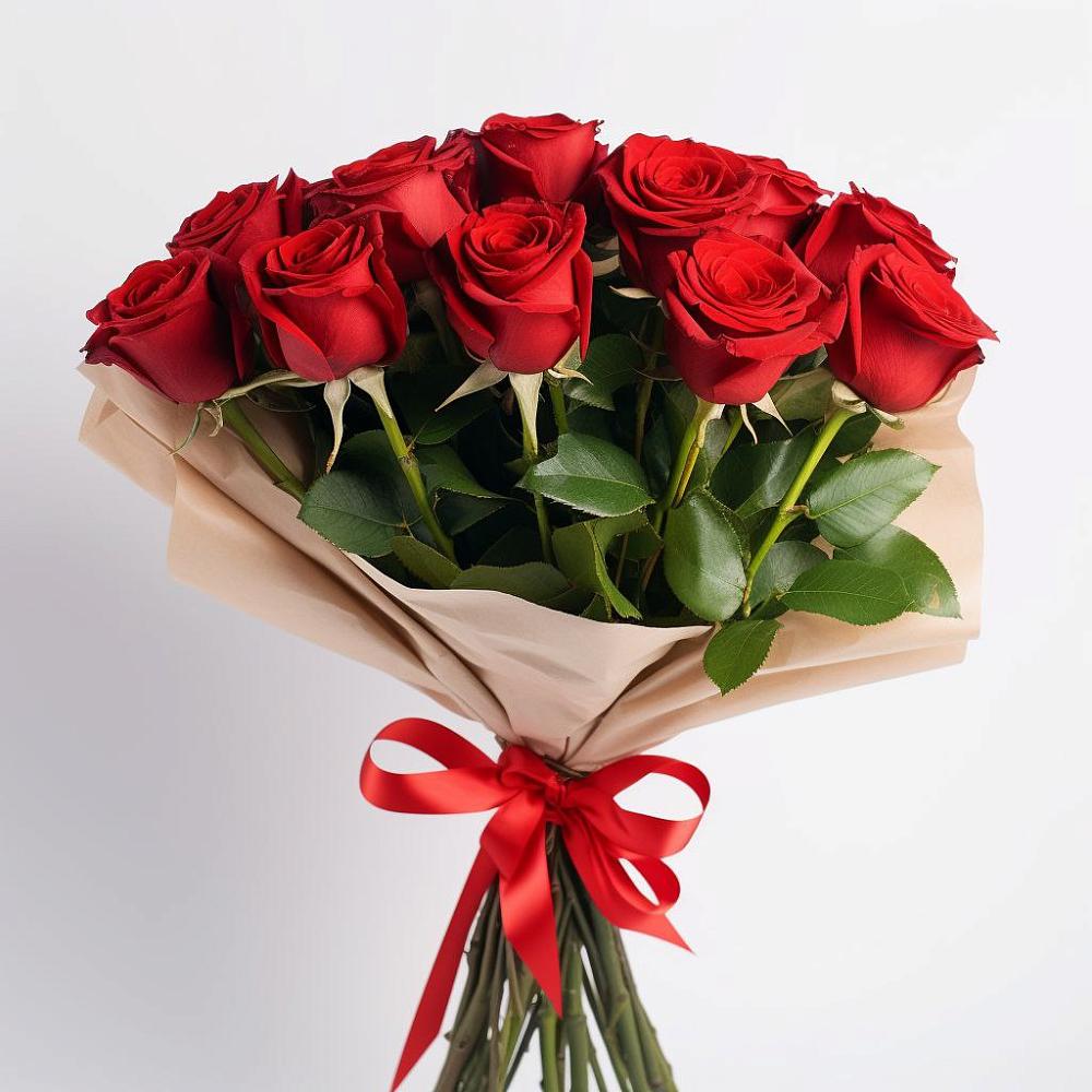 Букет 11 Красных роз Эдлесс Лав в Дубровке Брянской области